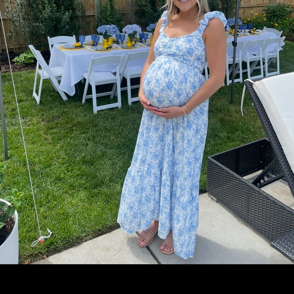Blue Floral maxi dress